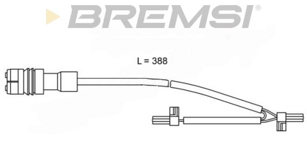 BREMSI Indikators, Bremžu uzliku nodilums WI0658