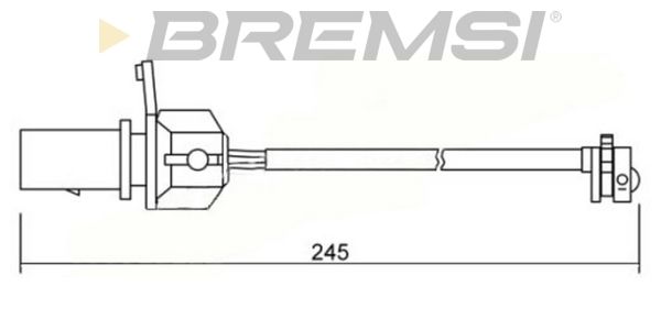 BREMSI Сигнализатор, износ тормозных колодок WI0666