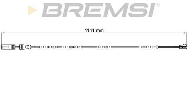 BREMSI Сигнализатор, износ тормозных колодок WI0676