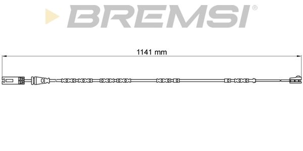 BREMSI Сигнализатор, износ тормозных колодок WI0678