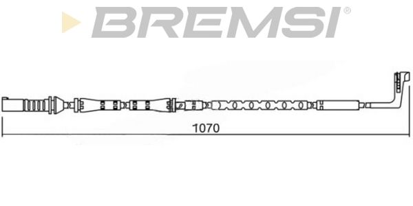 BREMSI Сигнализатор, износ тормозных колодок WI0682