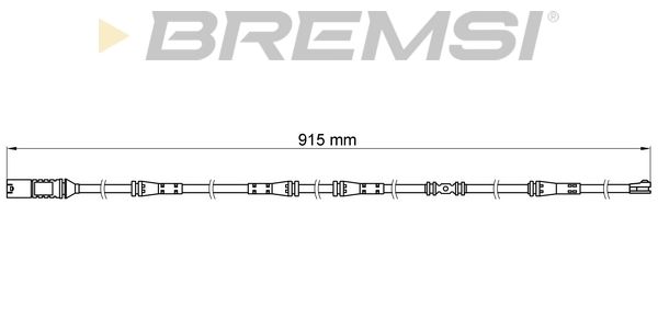 BREMSI Сигнализатор, износ тормозных колодок WI0685