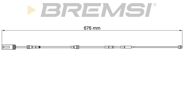 BREMSI Сигнализатор, износ тормозных колодок WI0692