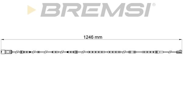 BREMSI Сигнализатор, износ тормозных колодок WI0697