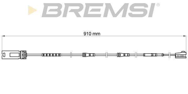 BREMSI Сигнализатор, износ тормозных колодок WI0698