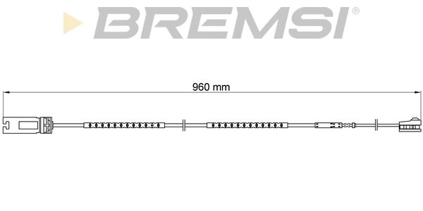BREMSI Сигнализатор, износ тормозных колодок WI0699