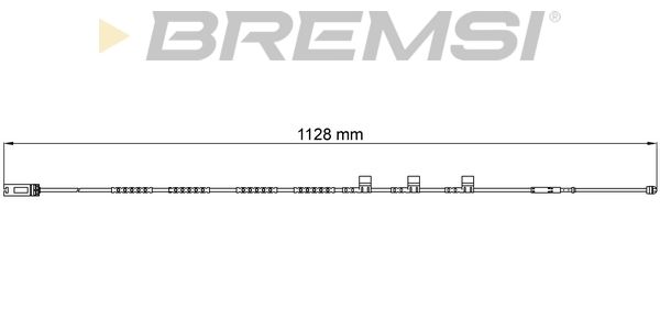 BREMSI Сигнализатор, износ тормозных колодок WI0701