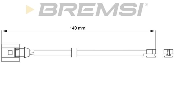 BREMSI Сигнализатор, износ тормозных колодок WI0703