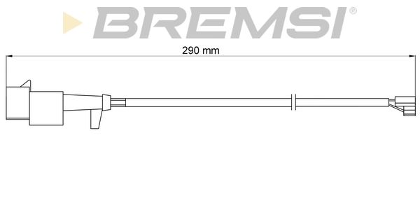 BREMSI Сигнализатор, износ тормозных колодок WI0715