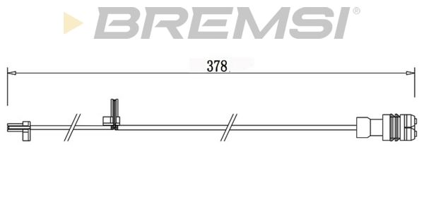 BREMSI Сигнализатор, износ тормозных колодок WI0721