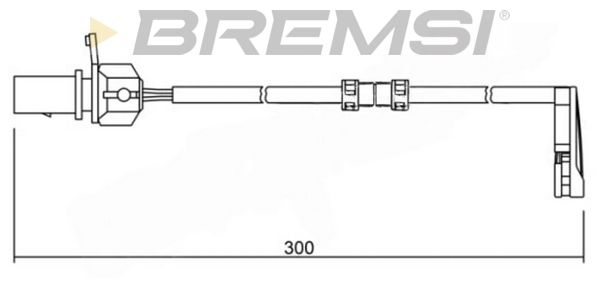 BREMSI Сигнализатор, износ тормозных колодок WI0733