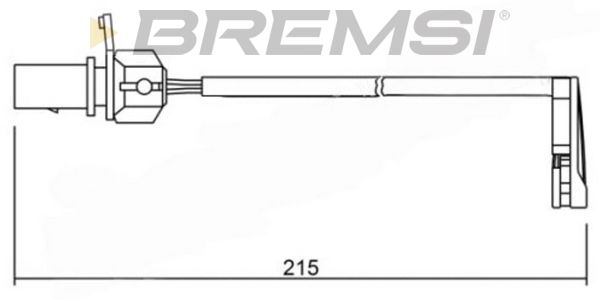 BREMSI Сигнализатор, износ тормозных колодок WI0734