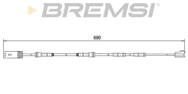 BREMSI Indikators, Bremžu uzliku nodilums WI0737