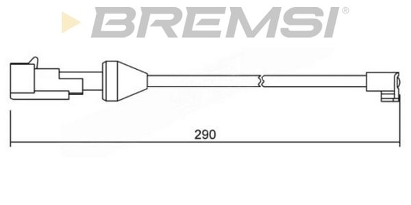 BREMSI Сигнализатор, износ тормозных колодок WI0746