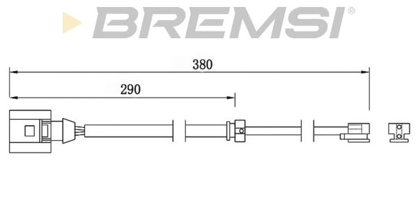 BREMSI Indikators, Bremžu uzliku nodilums WI0747
