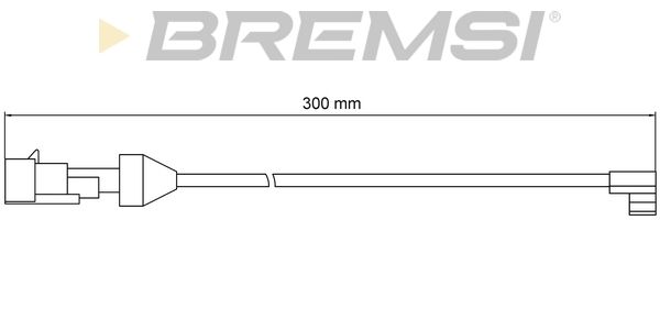 BREMSI Сигнализатор, износ тормозных колодок WI0902
