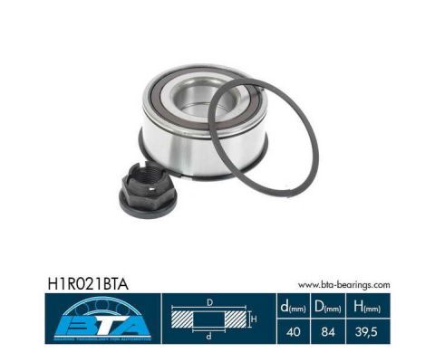 BTA Комплект подшипника ступицы колеса H1R021BTA
