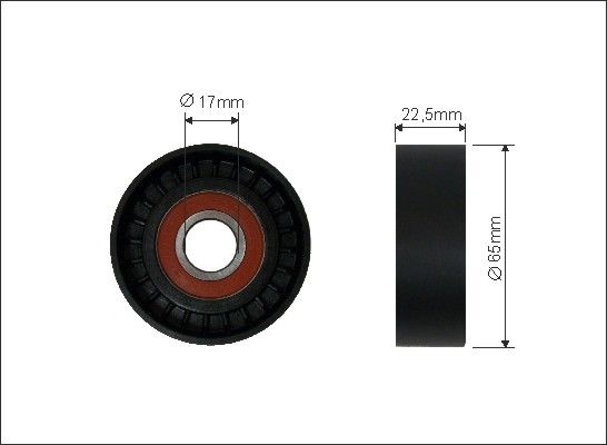 CAFFARO Spriegotājrullītis, Ķīļrievu siksna 261-00