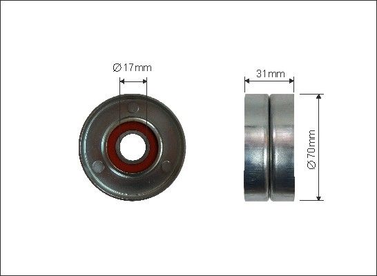 CAFFARO Spriegotājrullītis, Ķīļrievu siksna 314-00