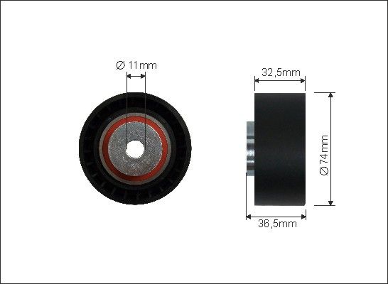 CAFFARO Паразитный / ведущий ролик, поликлиновой ремень 357-126