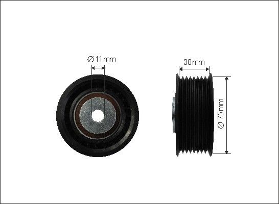 CAFFARO Паразитный / ведущий ролик, поликлиновой ремень 500060