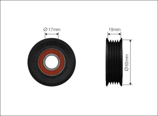 CAFFARO Spriegotājrullītis, Ķīļrievu siksna 500390