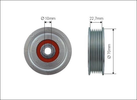 CAFFARO Parazīt-/Vadrullītis, Ķīļrievu siksna 500439