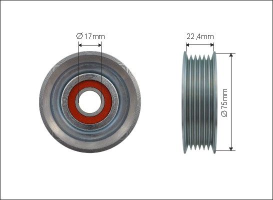 CAFFARO Spriegotājrullītis, Ķīļrievu siksna 500484