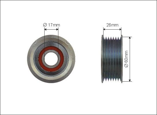 CAFFARO Spriegotājrullītis, Ķīļrievu siksna 500515