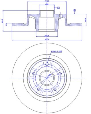 CAR Bremžu diski 142.1217