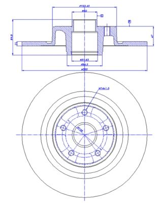 CAR Bremžu diski 142.1229