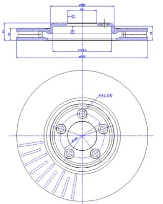 CAR Bremžu diski 142.1284