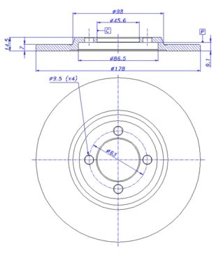 CAR Bremžu diski 142.131