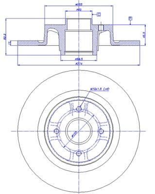 CAR Bremžu diski 142.1567