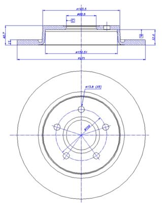 CAR Bremžu diski 142.1708