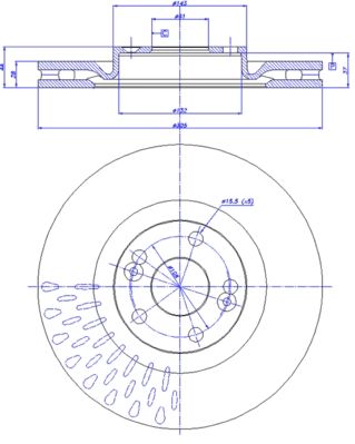 CAR Bremžu diski 142.361