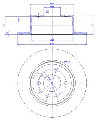 CAR Bremžu diski 142.486