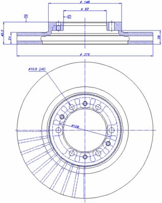 CAR Bremžu diski 142.856