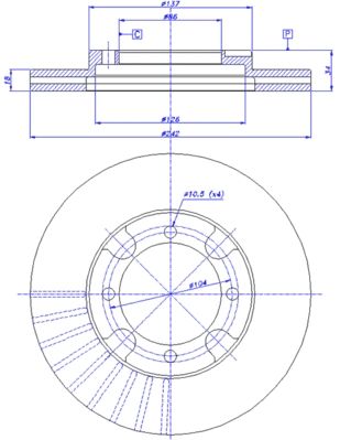 CAR Bremžu diski 142.945