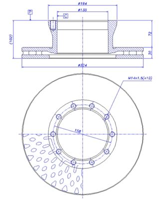 CAR Bremžu diski 150.200