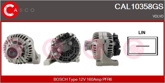 CASCO Ģenerators CAL10358GS