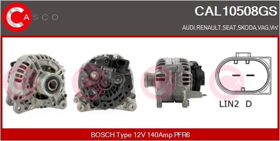 CASCO Ģenerators CAL10508GS