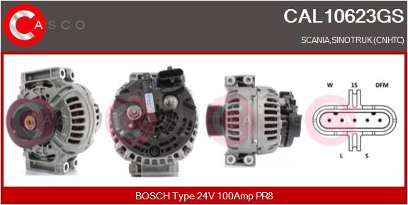 CASCO Ģenerators CAL10623GS