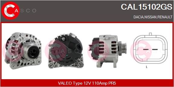 CASCO Ģenerators CAL15102GS