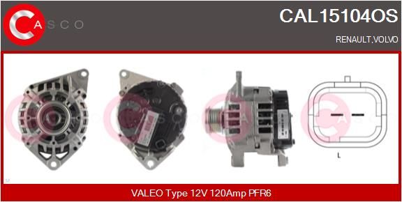 CASCO Ģenerators CAL15104OS