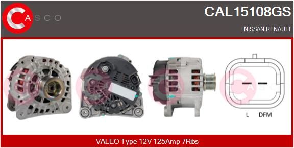 CASCO Ģenerators CAL15108GS