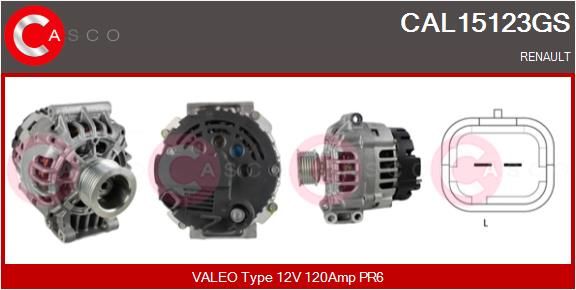 CASCO Ģenerators CAL15123GS