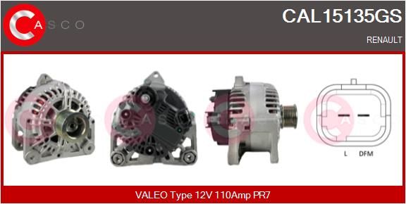 CASCO Ģenerators CAL15135GS