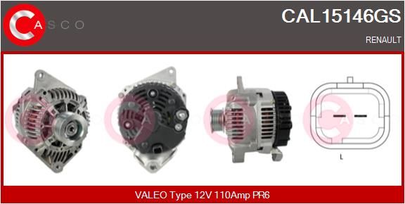 CASCO Ģenerators CAL15146GS