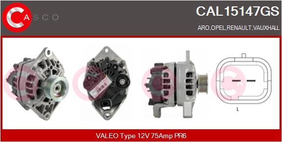 CASCO Ģenerators CAL15147GS